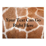 Giraffe Print Postcard