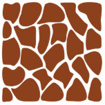 Giraffe Print. Skin Pattern. Mid Brown. Custom photo sculptures