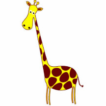 Giraffe Sculptures, Pins, Key Chains, or Magnets Photo Cutouts