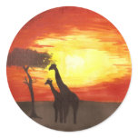 Giraffe Silhouette stickers