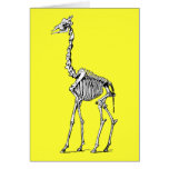 Giraffe Skeleton cards