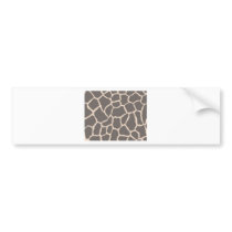 Giraffe Skin Pattern bumper stickers