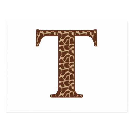 Giraffe T Post Card