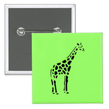 Giraffe Vintage Wood Engraving Pins