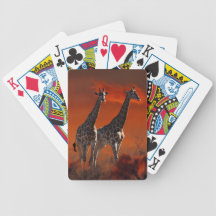 Giraffe wild life series bicycle card deck