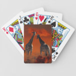 Giraffe wild life series bicycle playing cards