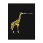 Giraffe with Deep Throat postcards
