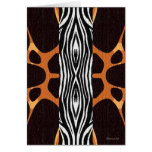 Giraffe Zebra Greeting Cards