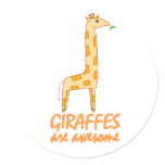 Giraffes are Awesome Stickers