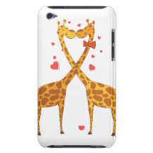 Giraffes in Love Barely There iPod Cases