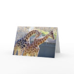 Giraffes in Love Card