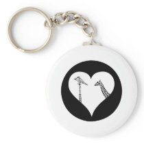 Giraffes Love Cranes Key Chains