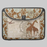 Giraffes  Monogram  Damask   Macbook Sleeve macbook sleeves