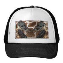 GIRAFFES NOSE TO NOSE HAT