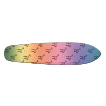 Giraffes on rainbow pastel