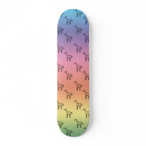 Giraffes on rainbow pastel