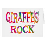 Giraffes Rock Greeting Cards