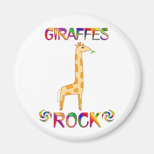 GIRAFFES ROCK REFRIGERATOR MAGNETS