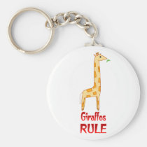 Giraffes Rule keychains