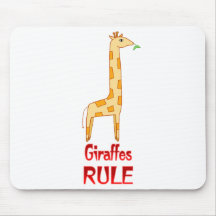 Giraffes Rule Mouse Pads