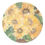 GIRASSOIS I ROUND STICKERS