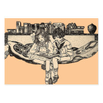 Girl and Boy Reading