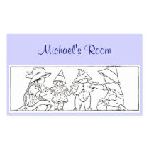 Girl and Boy with Toys Custom Vintage Art