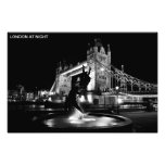 Girl And Dolphin Statue And Tower Bridge Art Photo
