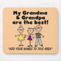 Girl and Grandparents Customisable Mousepad