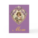 Girl And Kitten Heart Cards