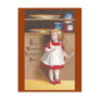 Girl and Pumpkin Pies Vintage Thanksgiving Postcards