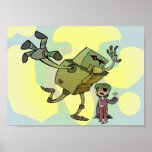girl and robot posters