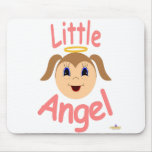 Girl Angel Kiddo Face Little Angel Mouse Pad