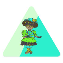 Girl At Masquerade Ball Stickers