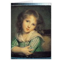 Girl at the Window Greeting Cards
