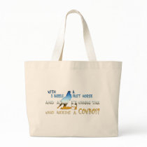 GIRL BARREL RACING CANVAS BAG
