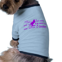 GIRL BARREL RACING DOG TEE SHIRT