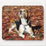Girl Beagle Mouse pad