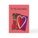 girl bear holding valentine for godmother card