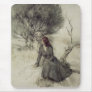 Girl Beside a Stream Mousemats