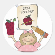 Girl Best Teacher Tshirts and Gifts Stickers