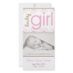 Girl Birth Announcement - Photo Card photo cards
