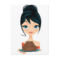 girl birthday postcards