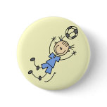 Girl Blue Soccer Uniform Tshirts and Gifts buttons