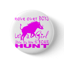 GIRL BOAR HUNTING PIN