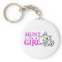GIRL BOAR HUNTING KEY CHAINS