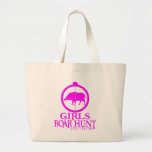 GIRL BOAR HUNTING TOTE BAGS