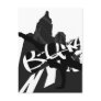 Girl Break Dancer NYC Silhouette Postcard