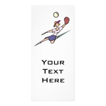 girl catching softball rack cards