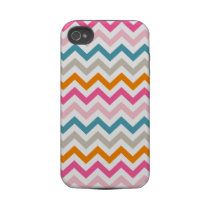 Girl Colours Chevron Zigzag iPhone4 Cover Tough Iphone 4 Case